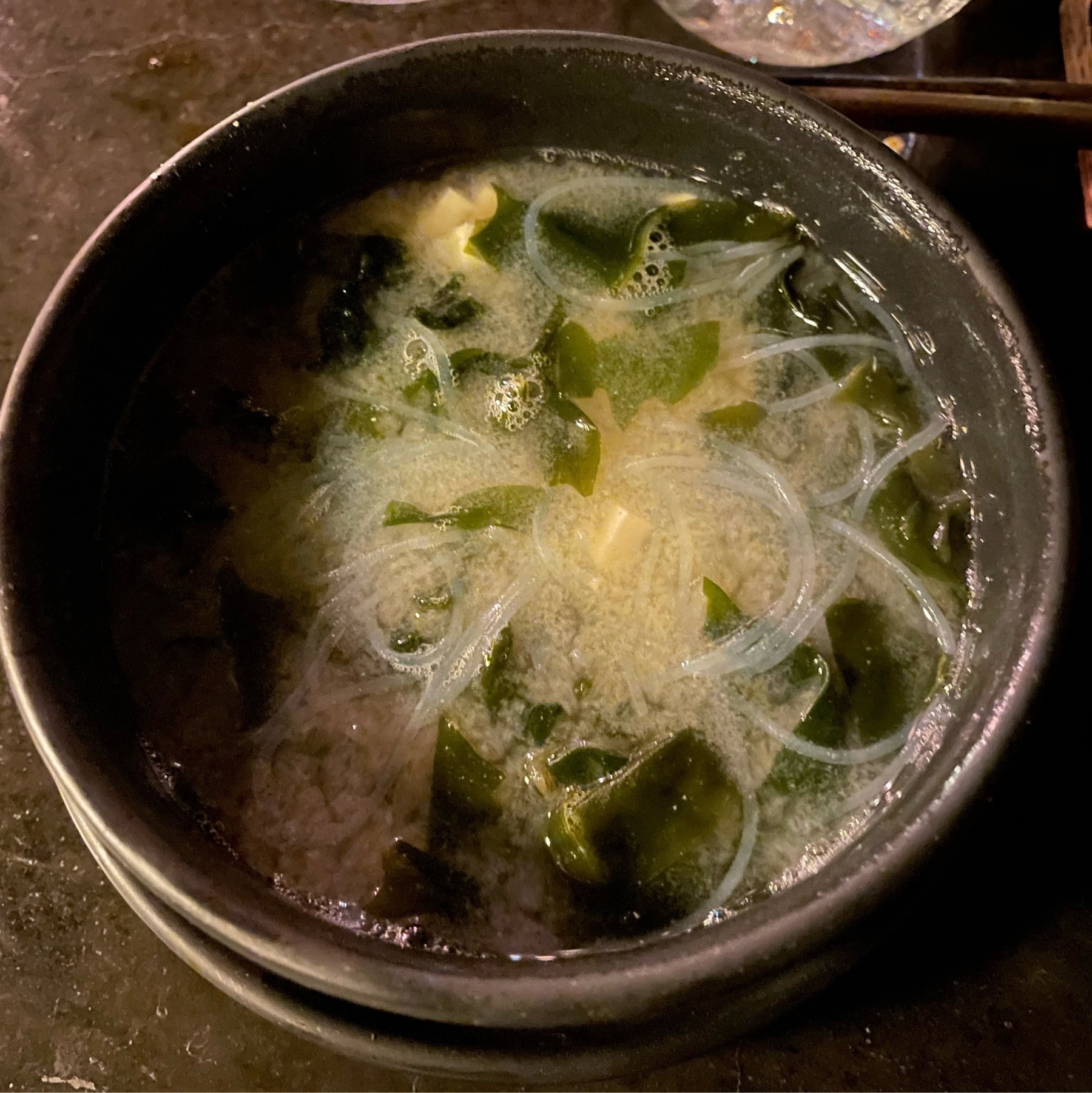 A light miso soup